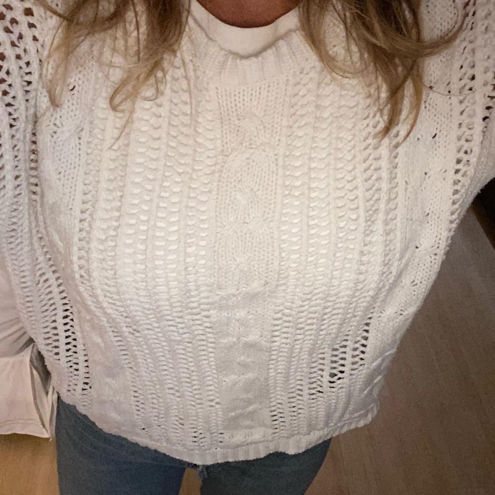 Philosophy white long sleeve sweater